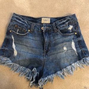 Frayed shorts